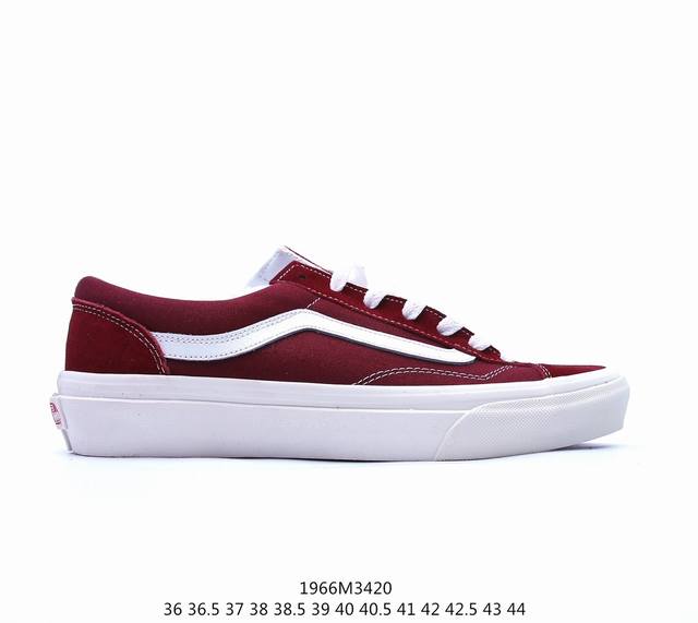 Vans Style 36 拼接黑灰 范斯官方全新配色低帮灰黑硫化滑板男女新款复古拼接休闲板鞋 货号 Vn0A54F6B92 Size 35 36 36.5 3