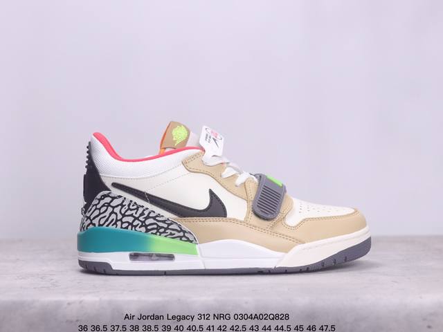 公司级耐克 Nike Aj312 Air Jordan Legacy 312 Nrg Pure White 官方货号:Cd7069 141乔丹联名号称 最强三合