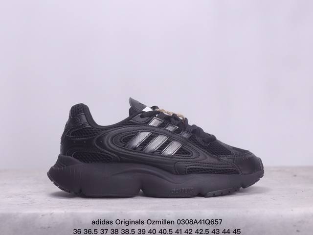 阿迪达斯adidas Originals Ozmillen 防滑耐磨 休闲跑鞋 运动鞋户外 Xm0308Q657