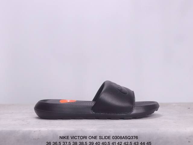 真标带半码 Nike Victori One Slide 耐克经典运动休闲沙滩一字拖拖鞋 Xm0308Q376