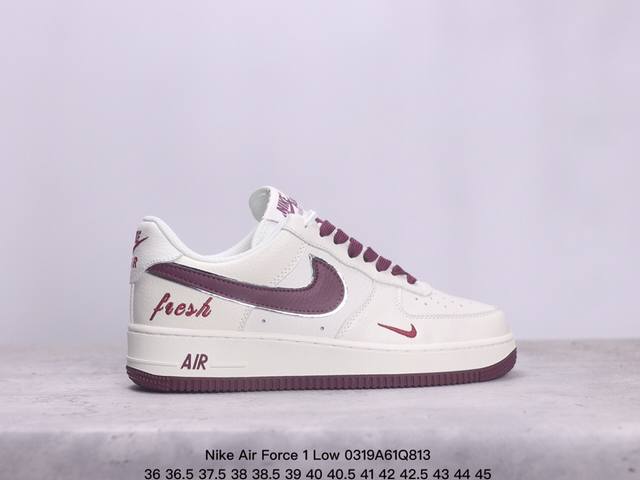 公司级耐克nike Air Force 1 Low 空军一号低帮百搭休闲运动板鞋 柔软 弹性十足的缓震性能和出色的中底设计 横跨复古与现代的外型结合 造就出风靡