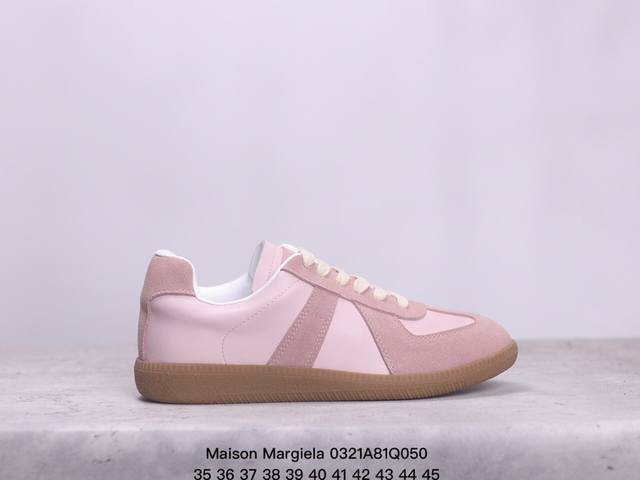 公司级比利时著名设计师品牌-Maison Margiela马丁 马吉拉 22 Classic Replica Leather Low Sneaker经典绅士德训