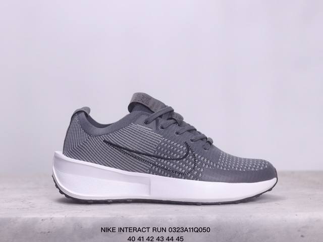 Nike Interact Run 马拉松 轻量休闲运动慢跑鞋 货号:Dr2638-005 尺码:40-45 Xm0323Q050