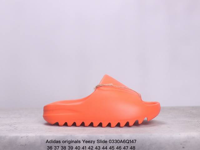 Adidas Originals Yeezy Slide Azure 阿迪达斯 椰子3 拖鞋 椰子拖鞋 Yeezy Slide 克莱因蓝 同源公司eva粒子环保