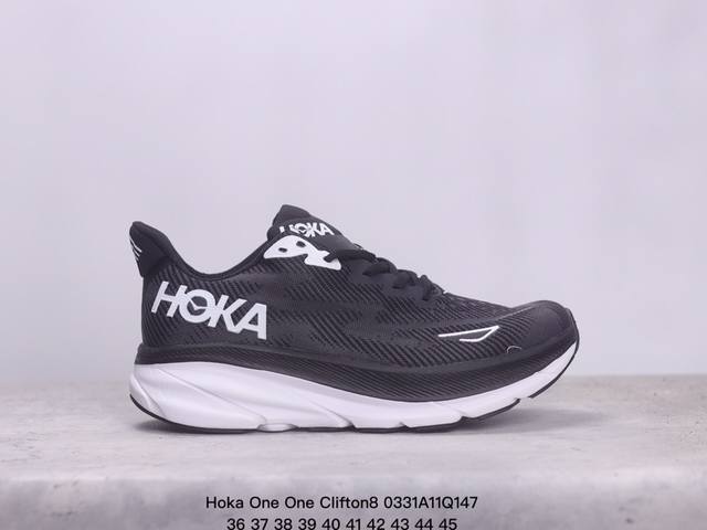 美国新兴跑鞋品牌 Hoka One One Clifton8 机能轻量缓震网面增高越野男女跑步鞋 36-45 Xm0331Q147