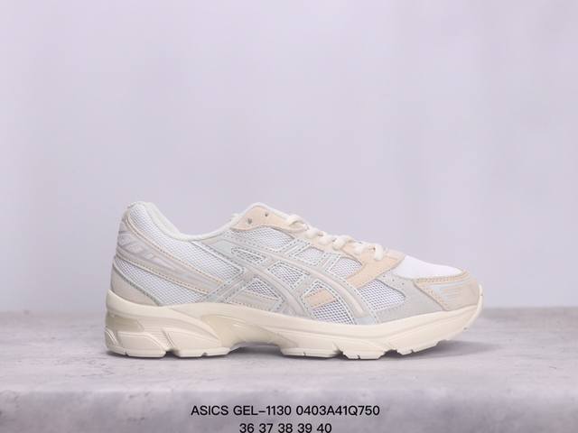 Asics 亚瑟士 新款情侣健步减震复古鞋gel-1 男女时尚透气运动潮流耐磨休闲鞋 选用网眼与皮革相接 复古而富有层次感 网布搭配银色金属感线条 虎爪 Log