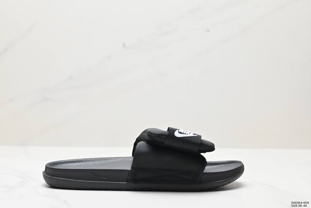 耐克nike Offcourt Slide 夏季单品夏季nk拖鞋夏新款一字拖透气轻便材质方面仿佛也采用了eva发泡材质打造 货号：Dq9624 001 尺码：3