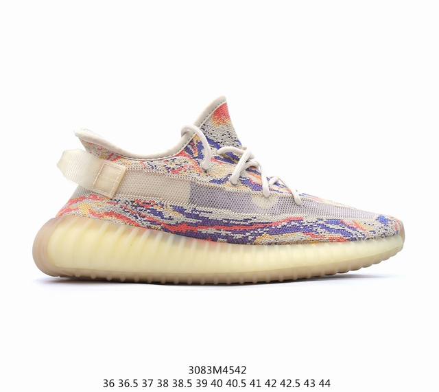 真爆！阿迪达斯 椰子350 Adidas Yeezy Boost 350 V2 透气镂空真爆百搭轻便爆米花中底休闲运动慢跑，编码3083M4542