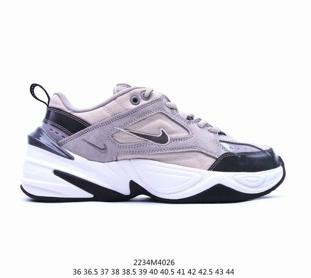 公司级耐克 Nike M2K Tekno Ess 复古潮流百搭旅游老爹风休闲运动鞋 独立开发一次发泡eva中底货号：Ao3108 Bv7075 Ci5772 B