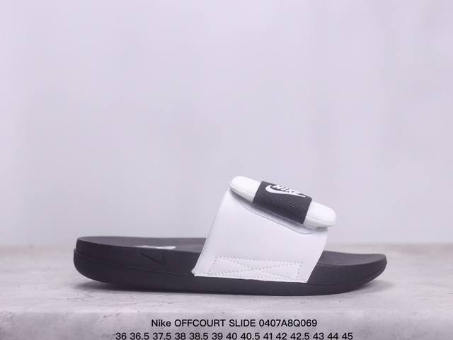 Nike Offcourt Slide 夏季单品 夏季nk拖鞋夏新款一字拖透气轻便材质方面仿佛也采用了eva发泡材质打造 货号：Dq9624 尺码：36-45半