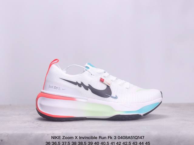 公司级nike Zoom X Invincible Run Fk 3 马拉松机能风格运动鞋 实拍首发 #鞋款搭载柔软泡绵，在运动中为你塑就缓震脚感。设计灵感源自