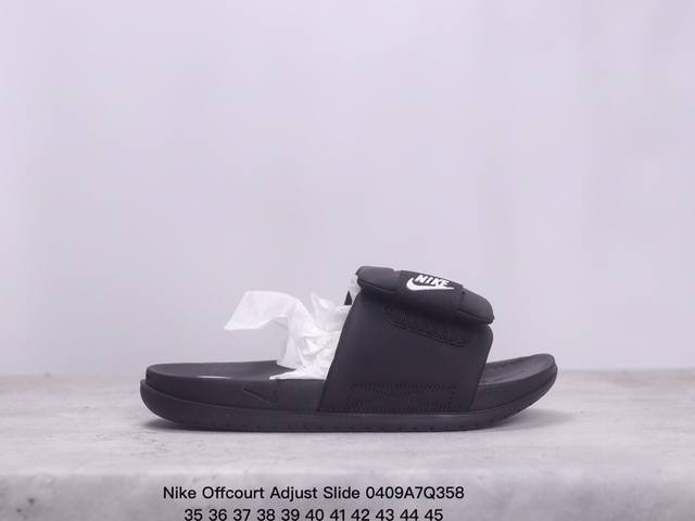 Nike Offcourt Adjust Slide 系列户外沙滩魔术贴凉拖鞋 尺码：35-45 Xm0410Q358