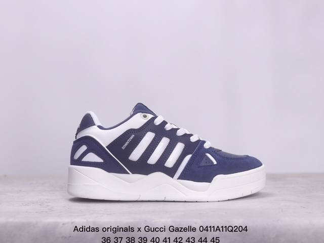 阿迪达斯 Adidas Originals X Gucci Gazelle 阿迪古驰联名经典休闲板鞋 复古男女运动鞋 Xm0411Q204