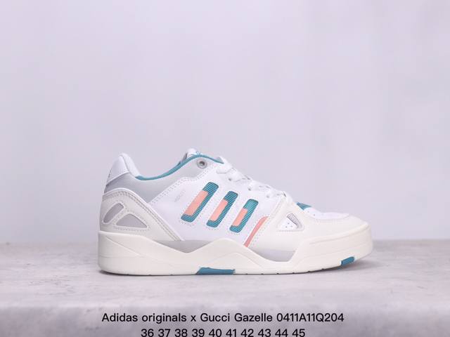 阿迪达斯 Adidas Originals X Gucci Gazelle 阿迪古驰联名经典休闲板鞋 复古男女运动鞋 Xm0411Q204