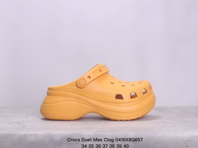 Crocs Duet Max Clog 蜗轮 沙滩 包头 百搭舒适 耐磨透气 洞洞鞋 Xm0416Q657