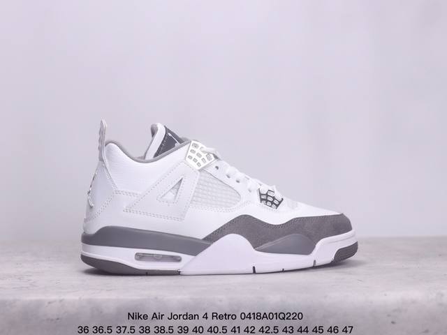 耐克 Nike Air Jordan 4 Retro Og迈克尔 乔丹aj4代乔4 中帮复古休闲运动文化篮球鞋。秉承轻量化的速度型篮球鞋设计思想完成设计，降低重