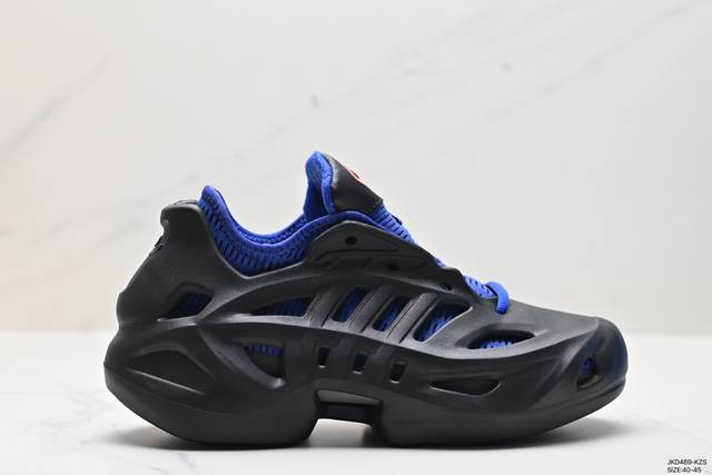 公司级ad Adifom Climacool ”Lucid Blue Black“超轻一体清风低帮沙滩休闲运动内靴袜子洞洞鞋“黑尼克蓝橙”If3899 在这几年
