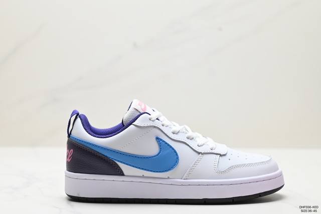 Nike Court Vision Low 白黑 受1980年代中期趋势的启发，Nikecourt Vision Low是一款融合了复古篮球风格的混合运动鞋，适