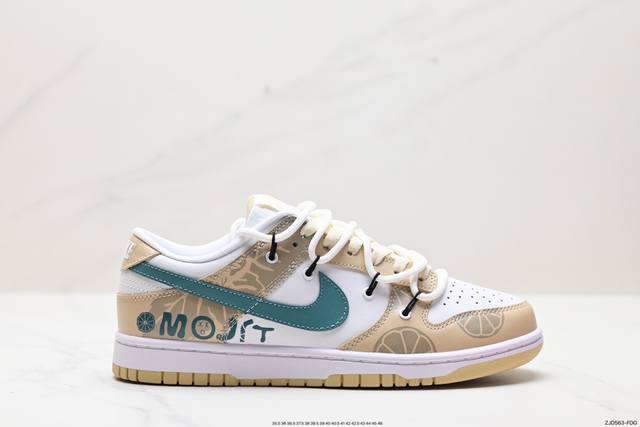 公司级nike Dunk Low 丛林穿越 棕褐 此款整体围绕熊猫恶作剧丛林穿越主题设计，鞋身整体采用专属颜料重新喷涂。特殊原创设计图标涂鸦装饰，添加潮流元素效