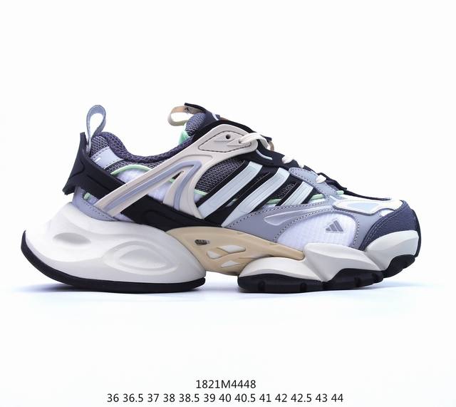 阿迪达斯 Adidas Vento Xlg Runner Deluxe 轻机甲赛博复古休闲运动老爹鞋 首发实拍 原楦纸板数据开发 铸造原味鞋型。耐磨防撕裂面料和