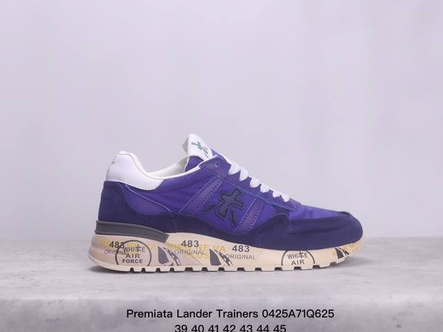 意大利高奢鞋履品牌 普瑞米亚达 Premiata Lander Trainers 兰诺系列米字低帮复古百搭休闲premiata是意大利品牌。Premiata依据