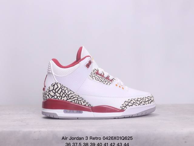 Air Jordan 3 Retro ”Hide And Sneak“ 白灰棕 Aj3 乔丹3代 Aj3 乔3 白灰棕 乔丹篮球鞋系列 该款以白色搭配灰棕细节，