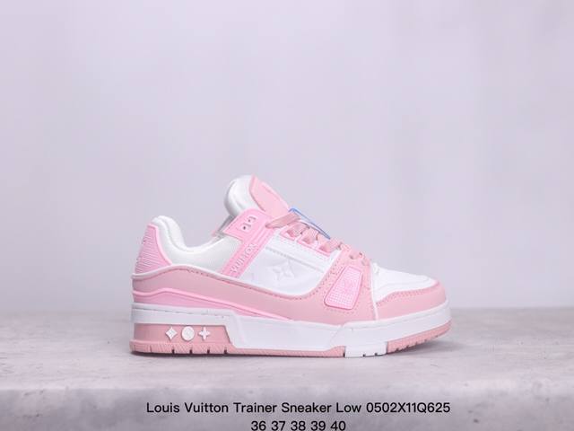 全新lv路易威登louis Vuitton Trainer Sneaker Low休闲运动文化百搭板鞋 尺码:如图 Xm0502Q625