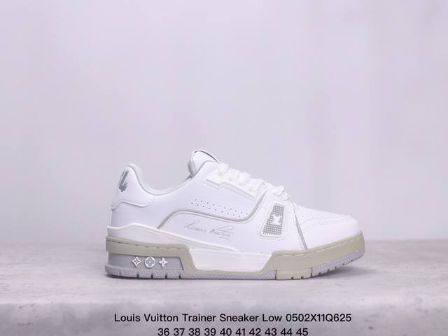 全新lv路易威登louis Vuitton Trainer Sneaker Low休闲运动文化百搭板鞋 尺码:如图 Xm0502Q625