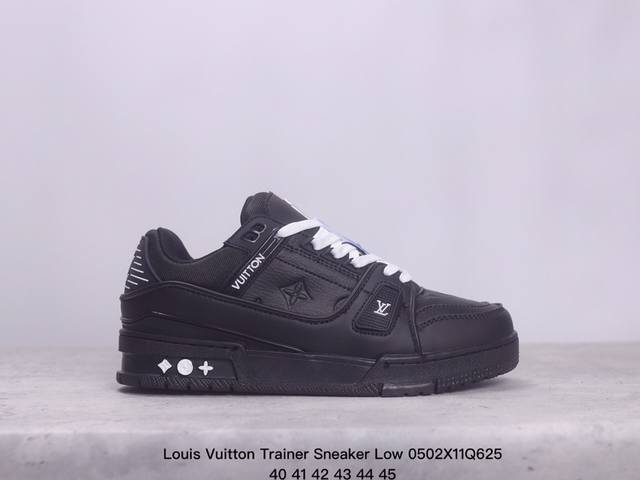 全新lv路易威登louis Vuitton Trainer Sneaker Low休闲运动文化百搭板鞋 尺码:如图 Xm0502Q625