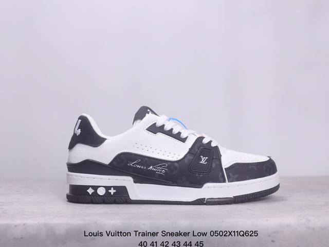 全新lv路易威登louis Vuitton Trainer Sneaker Low休闲运动文化百搭板鞋 尺码:如图 Xm0502Q625