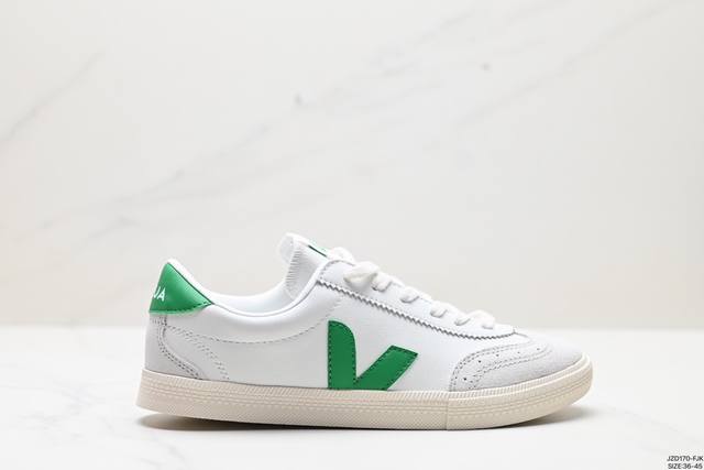 Ins爆款法国国民v字经典小白板鞋 Veja Leather Extra Sneakers 春季入夏简约百搭款 尺码:36-44 货号:Xd0201955B I