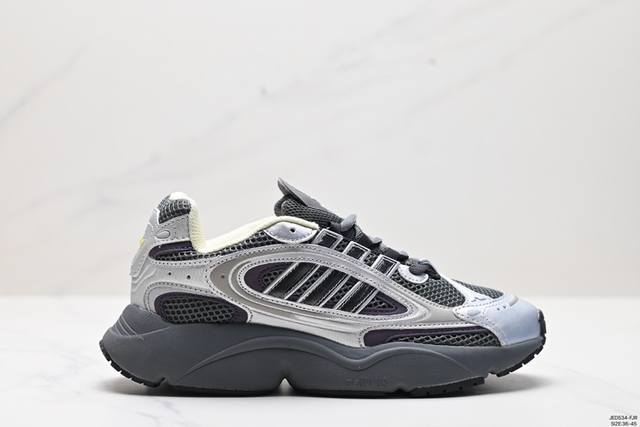 公司级adidas Ozmillen阿迪达斯复古黑银拼色男女低帮缓震运动跑鞋 货号:If6582 货号:36-45 Id:Jed534-Fjr
