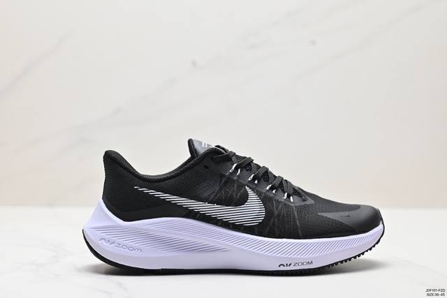真标耐克 Nike Air Zoom Winflo 8 登月系列缓震大底透气网面休闲慢跑鞋 货号:Cw3419 尺码:36-45 Id:Jdf101-Fz D