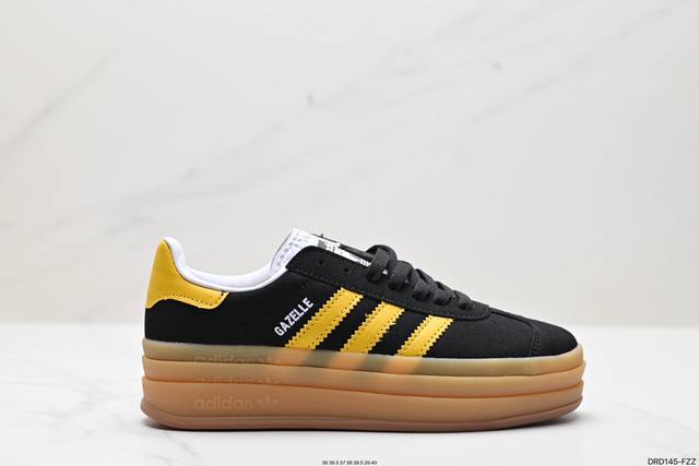 真标阿迪达斯adidas Gazelle Bold W 低帮复古百搭休闲运动板鞋 货号:Le0422 尺码:36 36.5 37 38 38.5 39 40 I