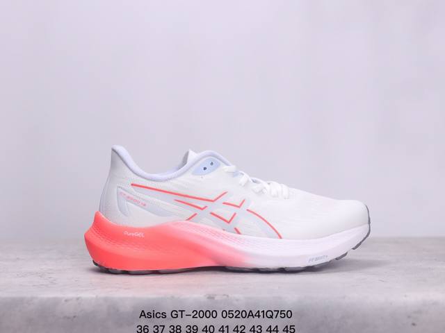 Asics Gt-2000 轻盈跑鞋 亚瑟士运动休闲透气专业跑鞋 第九版gt-2000采用更新的一体式鞋面 提供更好的贴合性 将您的脚掌固定在适当的位置 结构轻