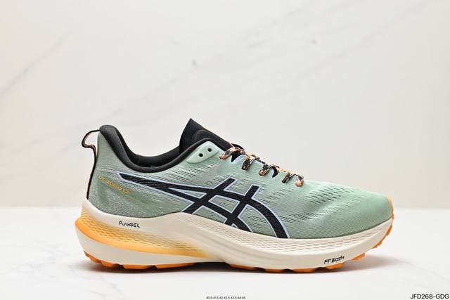 公司级亚瑟士 Asics Gt- 0 12缓震保护跑鞋透气轻便运动鞋复古老爹鞋 时尚男鞋 货号:1011B691-006 尺码:40.5 41.5 42 42.