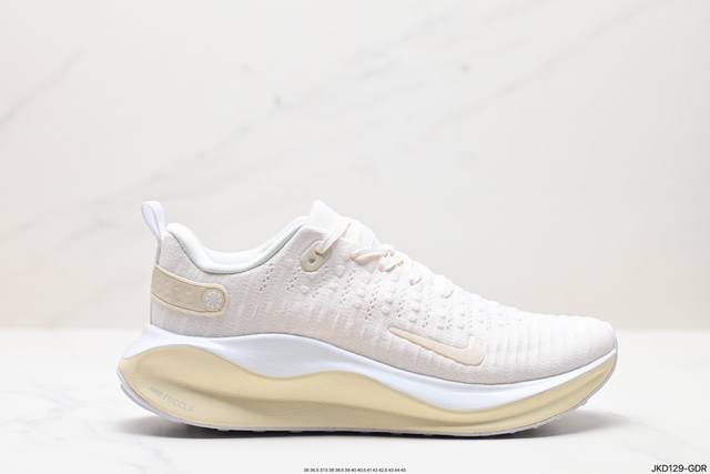 公司级nike Zoom React Infinity Run Fk 4 马拉松机能风格运动鞋 实拍首发 #鞋款搭载柔软泡绵，在运动中为你塑就缓震脚感。设计灵感