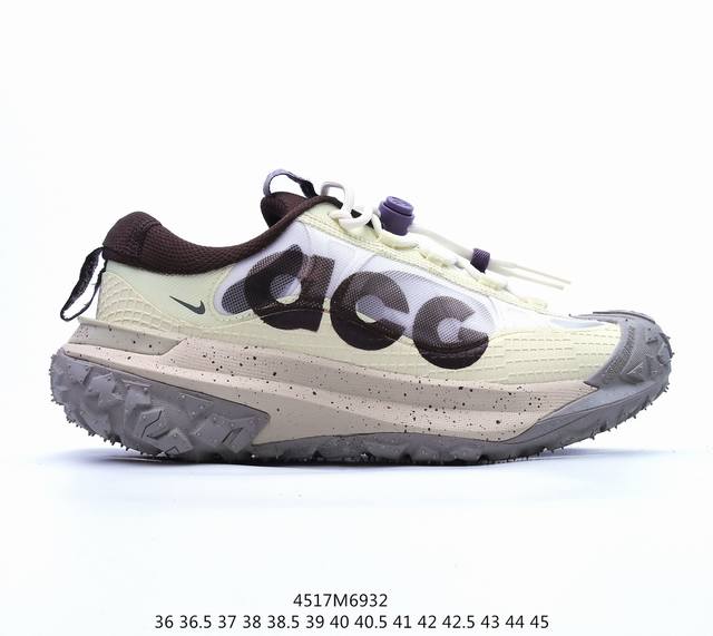 耐克nike Acg Mountain Fly 2 Low Sail Earth Acg山脉2代系列低帮户外登山越跑徒步休闲运动鞋“网布米白酒红”Fh5700-