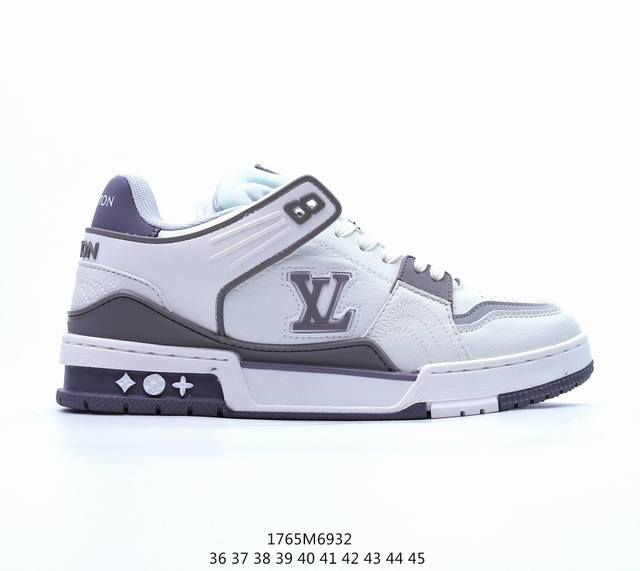 Lv路易威登louis Vuitton Trainer Sneaker Low休闲联名运动文化百搭板鞋 码数：40 41 42 43 44 45 编号：1765