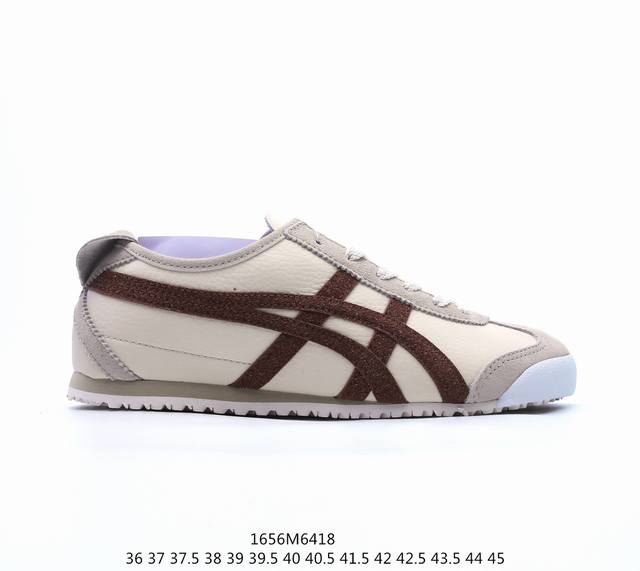 公司级onitsuka Tiger鬼冢虎 Mexico 66 Slip-On 一脚蹬低帮夏季透气运动休闲鞋 货号:Th528N-010 尺码:36 37 37.