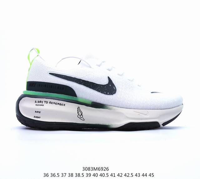 Nike Zoom X Invincible Run Fk 3 马拉松机能风格运动鞋 实拍首发 #鞋款搭载柔软泡绵，在运动中为你塑就缓震脚感。设计灵感源自日常跑