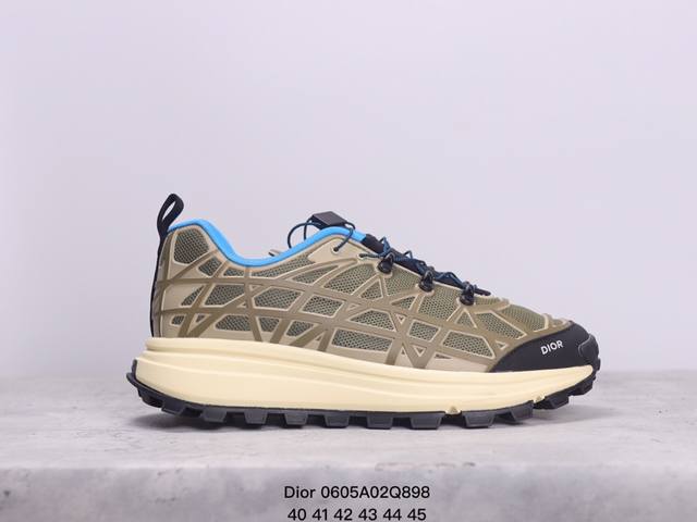 迪奥dior男士新款运动鞋爆款 采用3D镂空切割工艺呈现藤格纹超轻 尺码:40-45 xm0605Q898