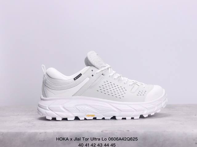 Hoka X Jlal Tor Ultra Lo 厚底减震越野跑步鞋 户外徒步休闲鞋 织物材质运动鞋 公司级 Size:40-45码 xm0606Q625