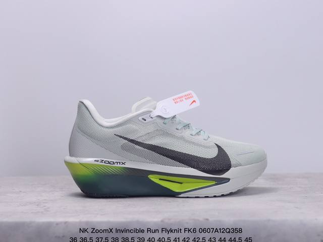 公司级nk Zoomx Invincible Run Flyknit Fk6 轻量飞织低帮休闲运动慢跑鞋 此鞋专为短跑运动员而生 是为 5 至 10 公里距离的