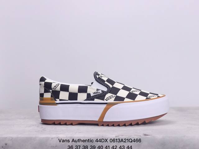 万斯vans Authentic 44Dx经典安娜海姆 厚底增高女鞋 低帮硫化滑板鞋复古aut高端硫化 休闲运动鞋鞋 码数：36-44 硫化 xm0613Q46