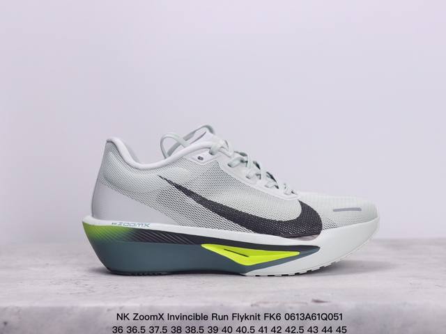 公司级nk Zoomx Invincible Run Flyknit Fk6 轻量飞织低帮休闲运动慢跑鞋 此鞋专为短跑运动员而生 是为 5 至 10 公里距离的