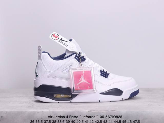 公司级aj4 Air Jordan 4 Retro ” Infrared “ Aj4乔4 男子文化篮球鞋 大厂出品 主力合作工厂 全新模具开发 纯正4代正确鞋型