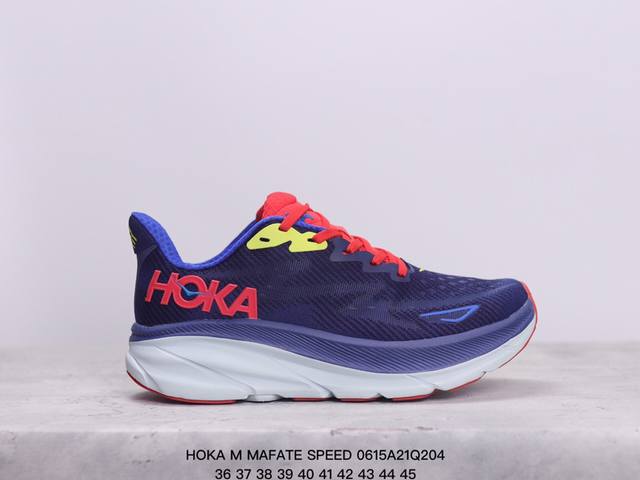 Hoka M Mafate Speed 全新配色 这个品牌来自于新西兰的毛利语，Hoka表示大地，One One表示飞越，连起来就是飞越地平线，One One不