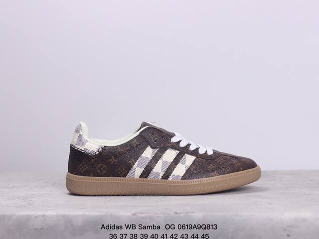 真标阿迪达斯三叶草adidas Wb Samba Og 桑巴舞系列绅士德训足球风百搭低帮休闲运动板鞋 货号:Ie0583 尺码:36-45 xm0619Q813 - 点击图像关闭