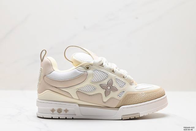 公司级louis Vuitton Trainer Sneaker Low 空胶版本 正品1：1 细节对标官网 蓝色得物外盒 独家定制 、升级版扫码秒进官 纯原代